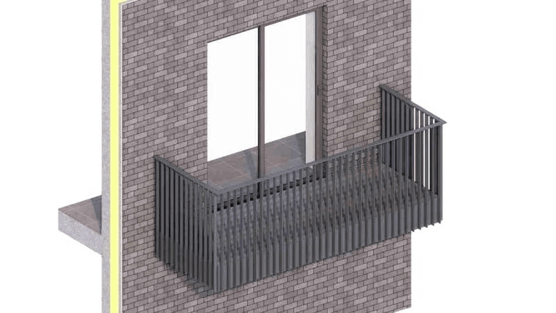 Vertical Metal Rail (VMR) balustrade balcony system